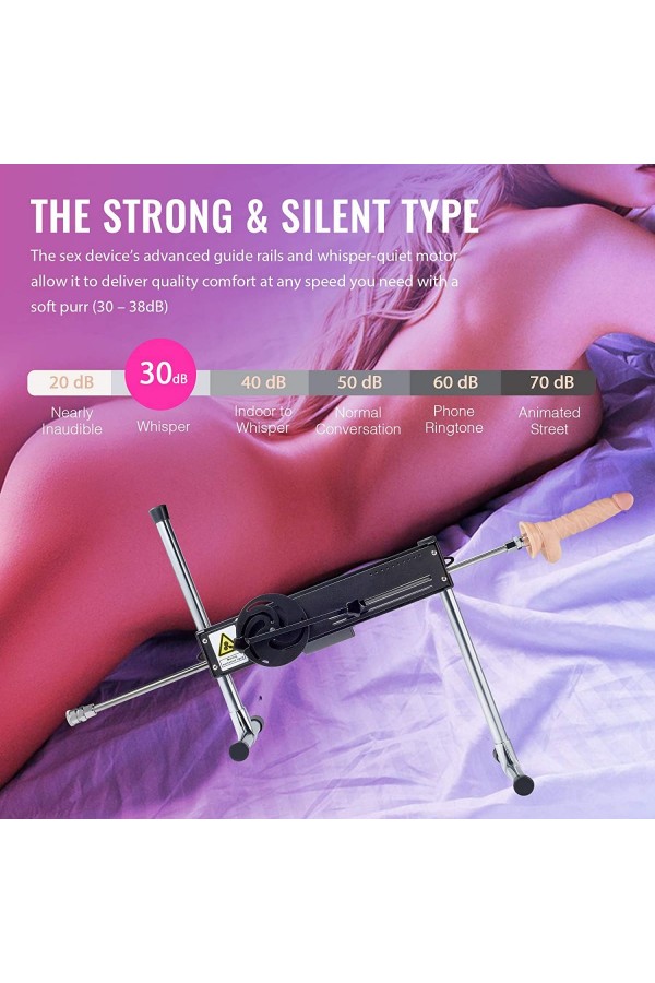 Automatic Sex Machine Adjustable Speed Dual-Penetration Capable Vaginal/Anal/Penile Massage Gun