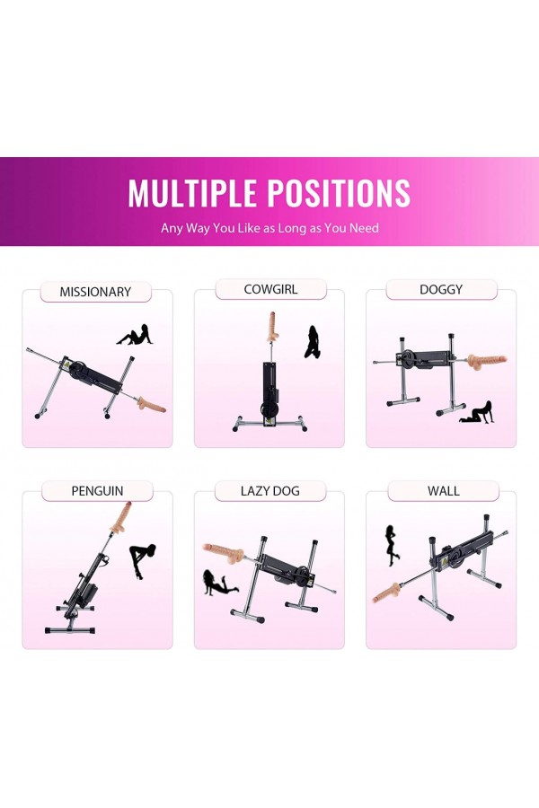 Automatic Sex Machine Adjustable Speed Dual-Penetration Capable Vaginal/Anal/Penile Massage Gun Automatic Sex Machine Adjustable Speed Dual-Penetration Capable Vaginal/Anal/Penile Massage Gun