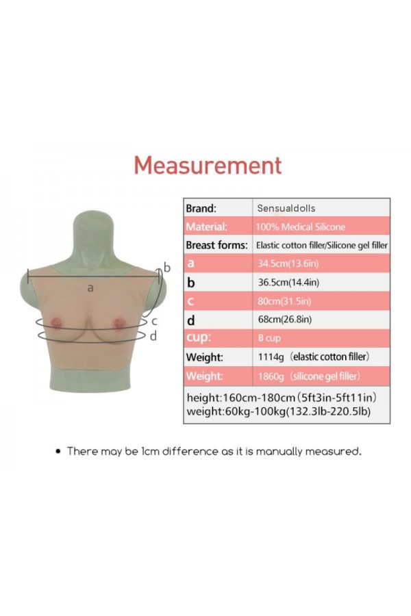 B Cup Breast Forms Round Collar