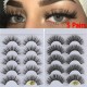 Eyelash Extensions False Eyelashes Natural Long Cruelty-free Thick Volume Lashe Fake Eyelashes 5 Pairs